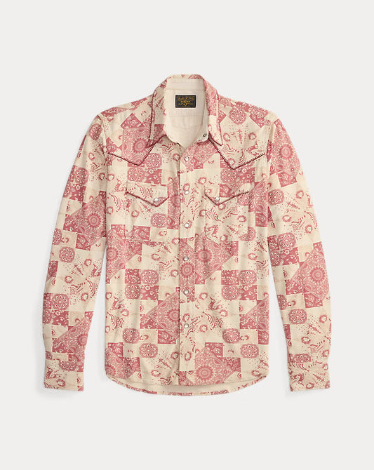 RRL - Slim Fit Jersey Western Shirt