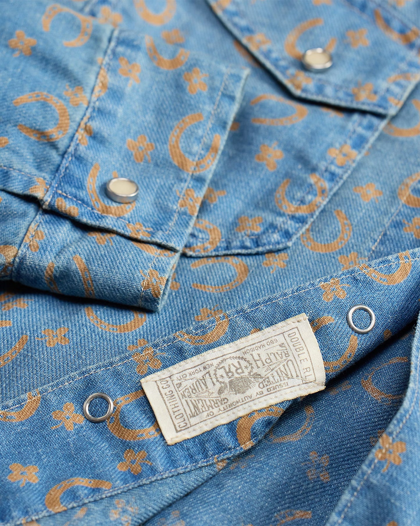 RRL - Horseshoe Print Denim Shirt Jacket