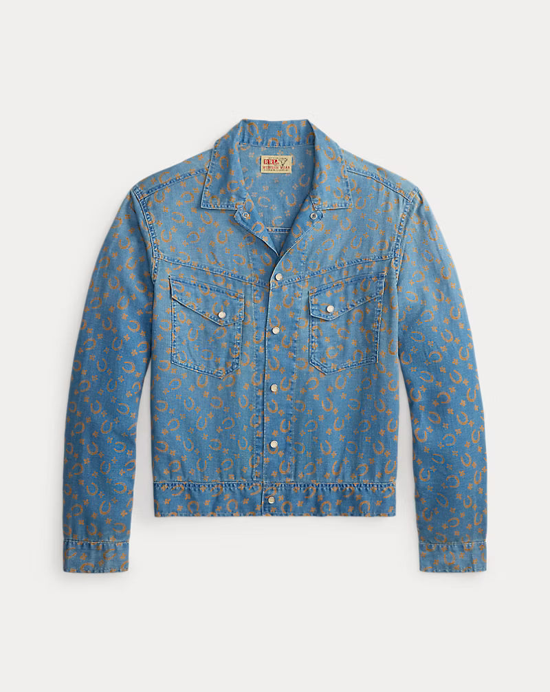 RRL - Horseshoe Print Denim Shirt Jacket