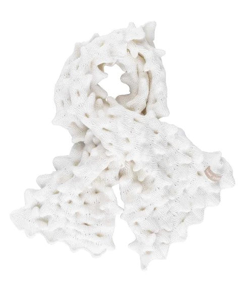 Saint James- Alveole Knit Scarf in Ivory