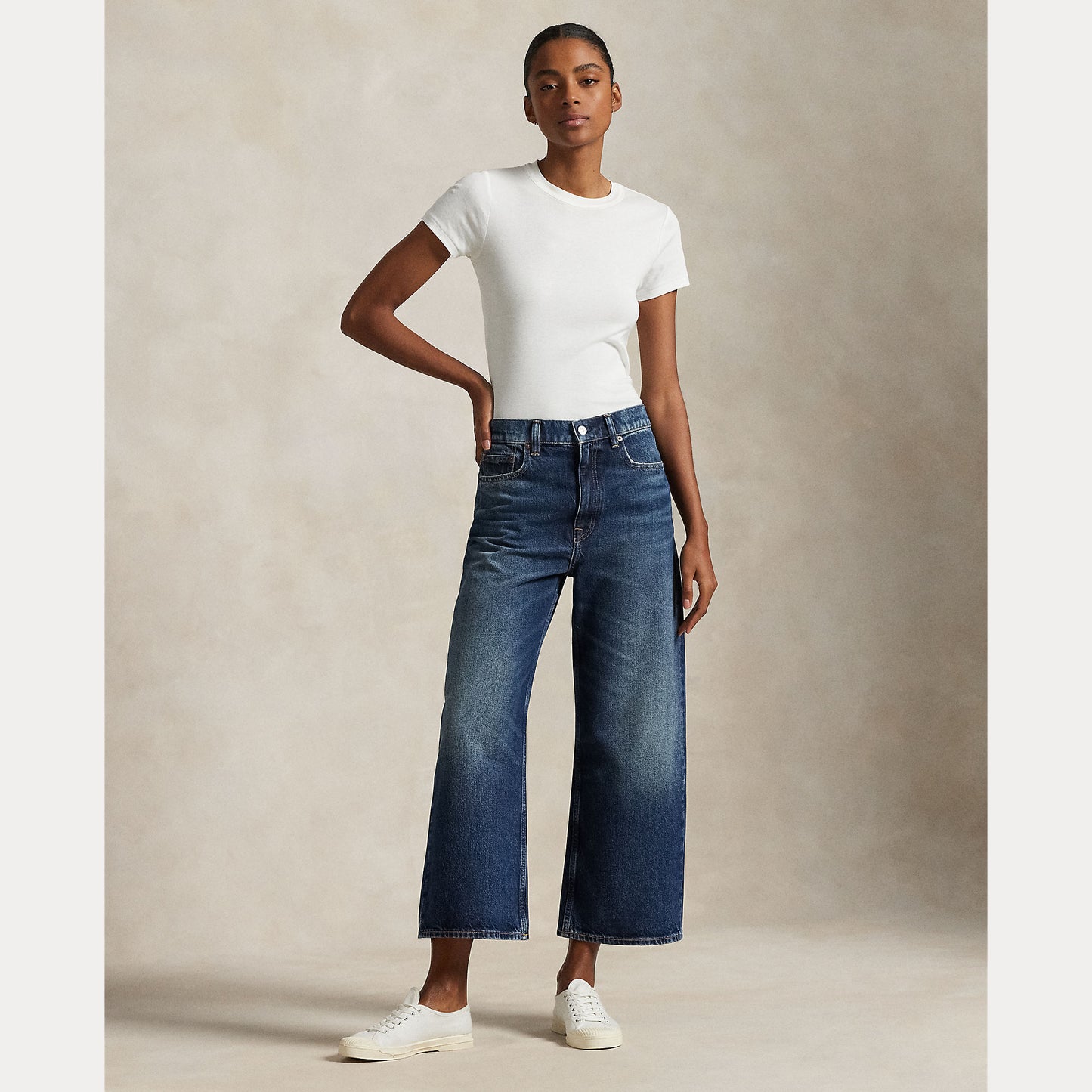 Polo Ralph Lauren - High Rise Wide Leg Crop Jean