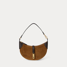 Load image into Gallery viewer, Polo Ralph Lauren - Suede/Leather Shoulder Bag in Maple/Tobacco.
