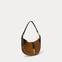 Load image into Gallery viewer, Polo Ralph Lauren - Suede/Leather Shoulder Bag in Maple/Tobacco.
