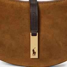 Load image into Gallery viewer, Polo Ralph Lauren - Suede/Leather Shoulder Bag in Maple/Tobacco.
