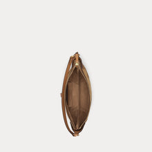 Load image into Gallery viewer, Polo Ralph Lauren - Suede/Leather Whip Stitch Shoulder Bag in Caramel/Tan.
