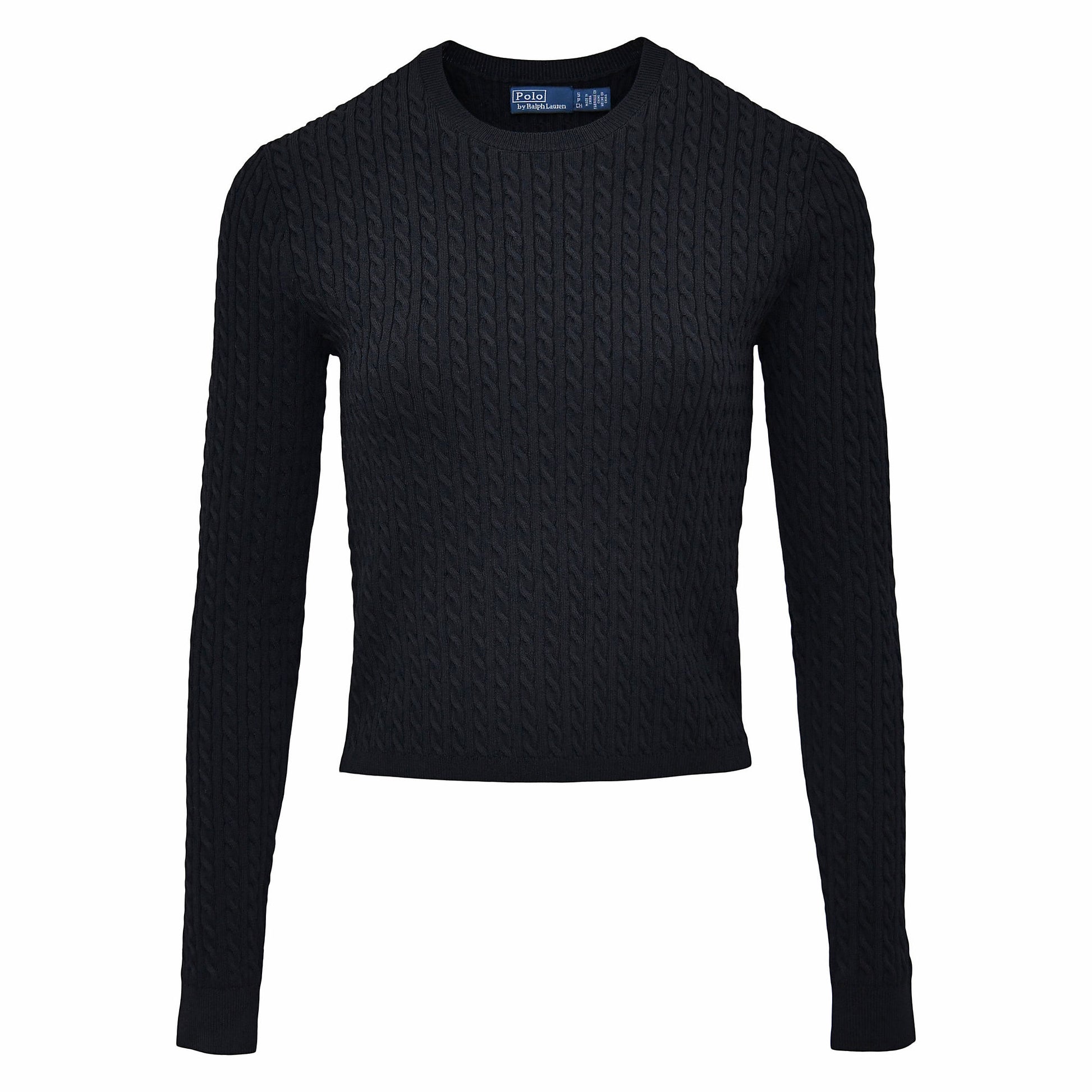 Polo Ralph Lauren - Viscose Nylon LS Crew Neck Pullover Sweater in Black.