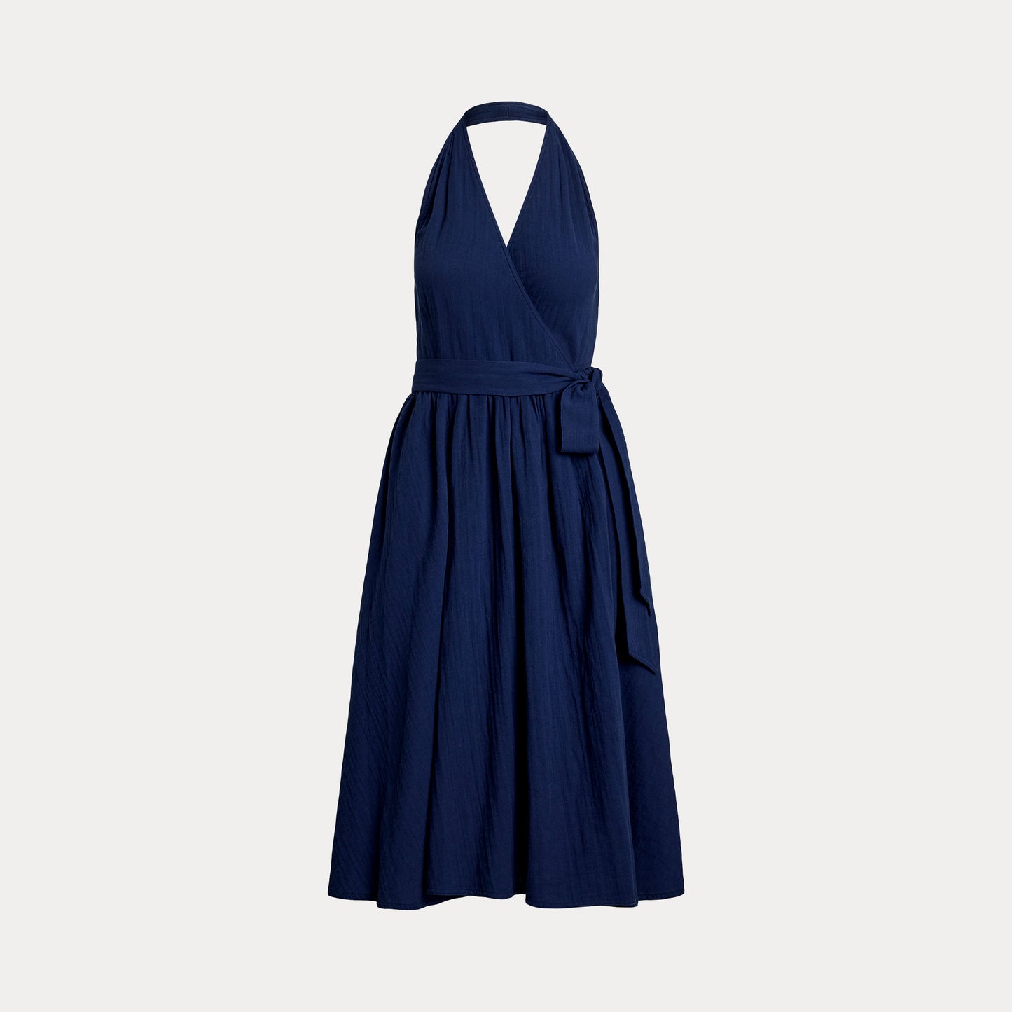 Polo Ralph Lauren - Halter Sleeveless A-Line Dress in Newport Navy.