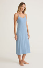 Load image into Gallery viewer, Model wearing ZSupply Sunday Rib Dress in Salt Water.
