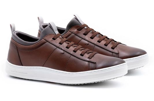 Martin Dingman - Cameron Hand-Finished Sheep Skin Sneaker - Whiskey