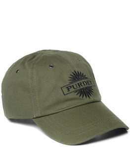 Purdey green baseball cap.
