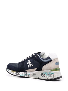 Premiata Men's Mase Lace Up Sneaker VAR 5684 in Navy.