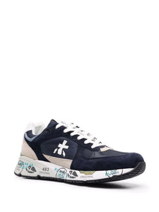 Premiata Men's Mase Lace Up Sneaker VAR 5684 in Navy.