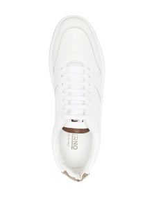 Herno Men's Monogram Court Shoes in White.