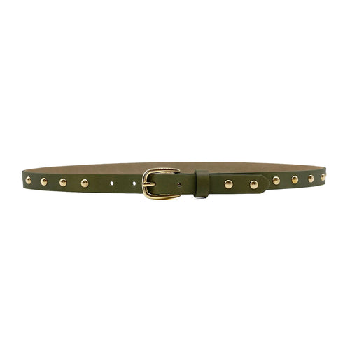 Streets Ahead - Milli Narrow Belt in Olive.