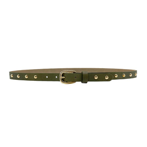 Streets Ahead - Milli Narrow Belt in Olive.