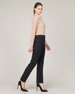 Model wearing Spanx - The Perfect Pant, Slim Straight in Classic Black 20254R.