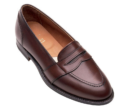 Alden 683 Penny Strap loafer in brown.