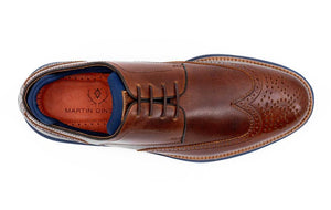 Martin Dingman Countryaire Wingtip in Cigar.