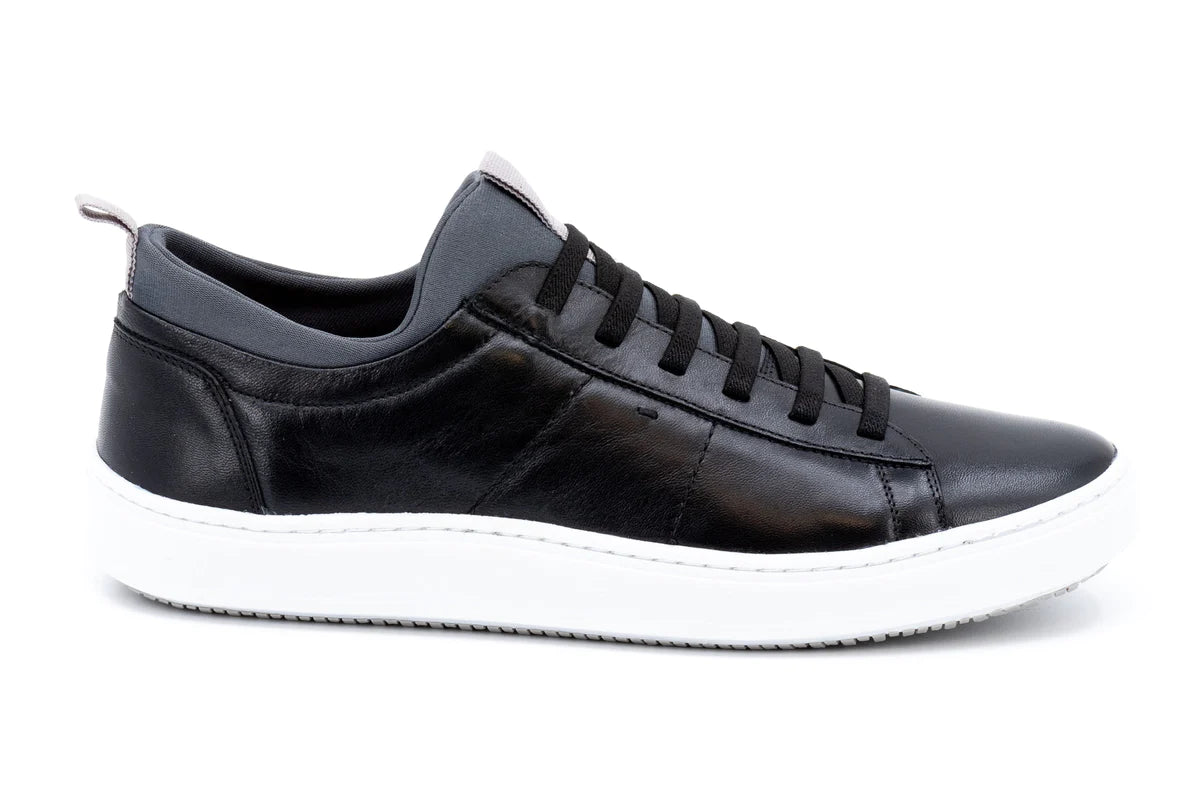 Martin Dingman - Cameron Hand-Finished Sheep Skin Sneaker - Black