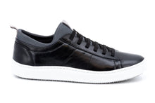 Load image into Gallery viewer, Martin Dingman - Cameron Hand-Finished Sheep Skin Sneaker - Black
