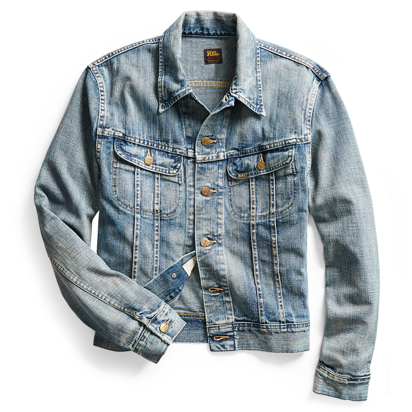 RRL Denim Jacket in leeland wash.