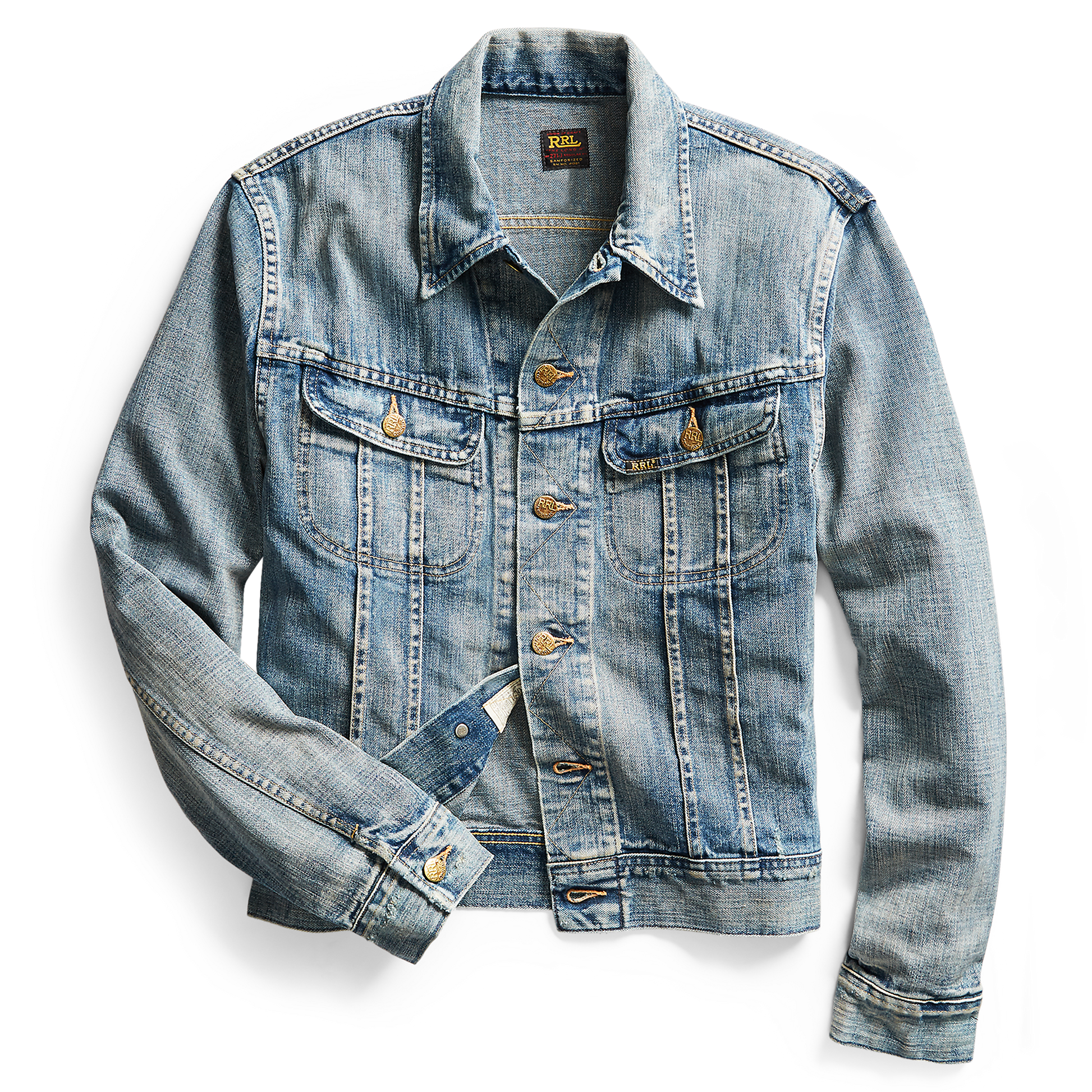 RRL Denim Jacket in leeland wash.