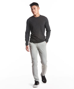 Model wearing Public Rec - All Day Every Day 5-Pocket Pant in Fog.