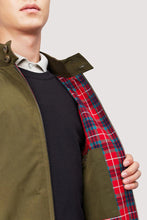 Load image into Gallery viewer, Model wearing Baracuta - G9 Harrington Jacket in Beech.
