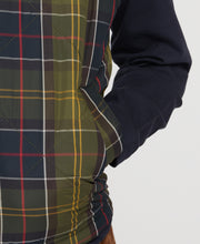 Load image into Gallery viewer, Model wearing Barbour Finn Youth Gilet in Classic Tartan.
