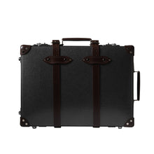 Load image into Gallery viewer, Globe-Trotter Deluxe 20&quot; Trolley case in Caviar and Brown.
