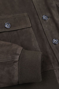 Valstar Suede Bomber Jacket in Muschio.