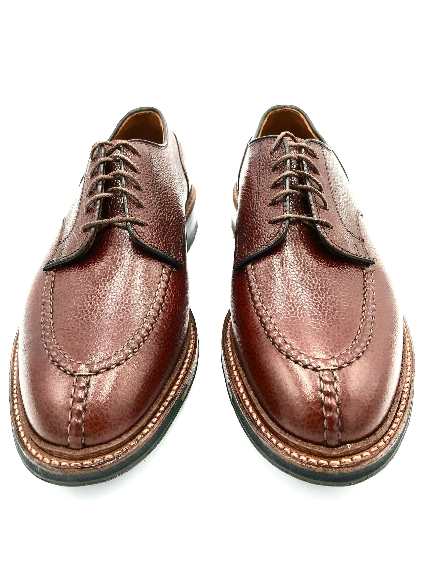 LaRossa Shoe and Alden special Norwegian make up D9604 in brown scotch grain.