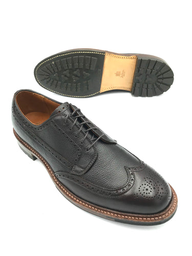 LaRossa Shoe and Alden Wingtip special make up in dark brown regina calf.