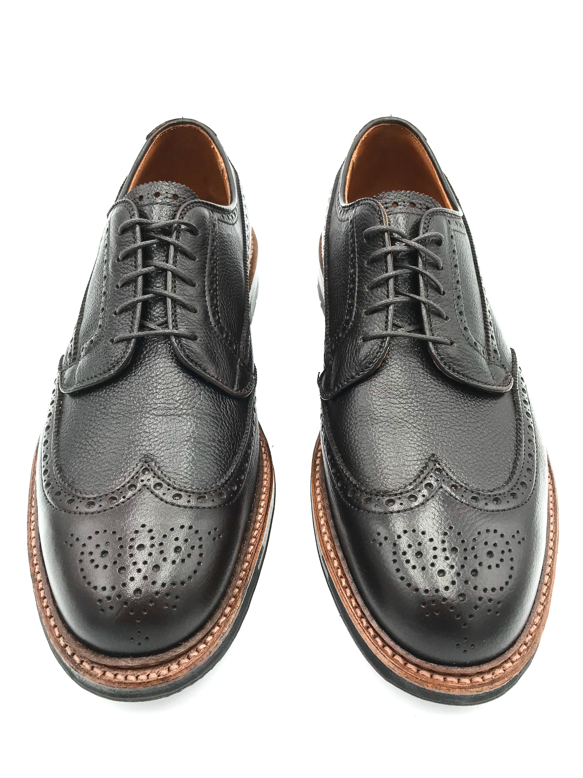 LaRossa Shoe and Alden Wingtip special make up in dark brown regina calf.