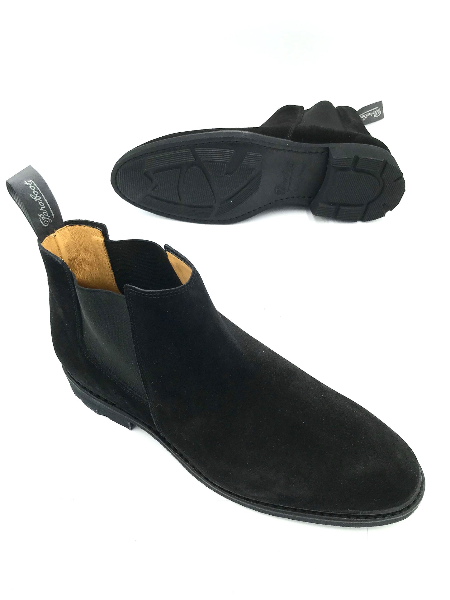 Paraboot Chamfort boot in Velours Noir.