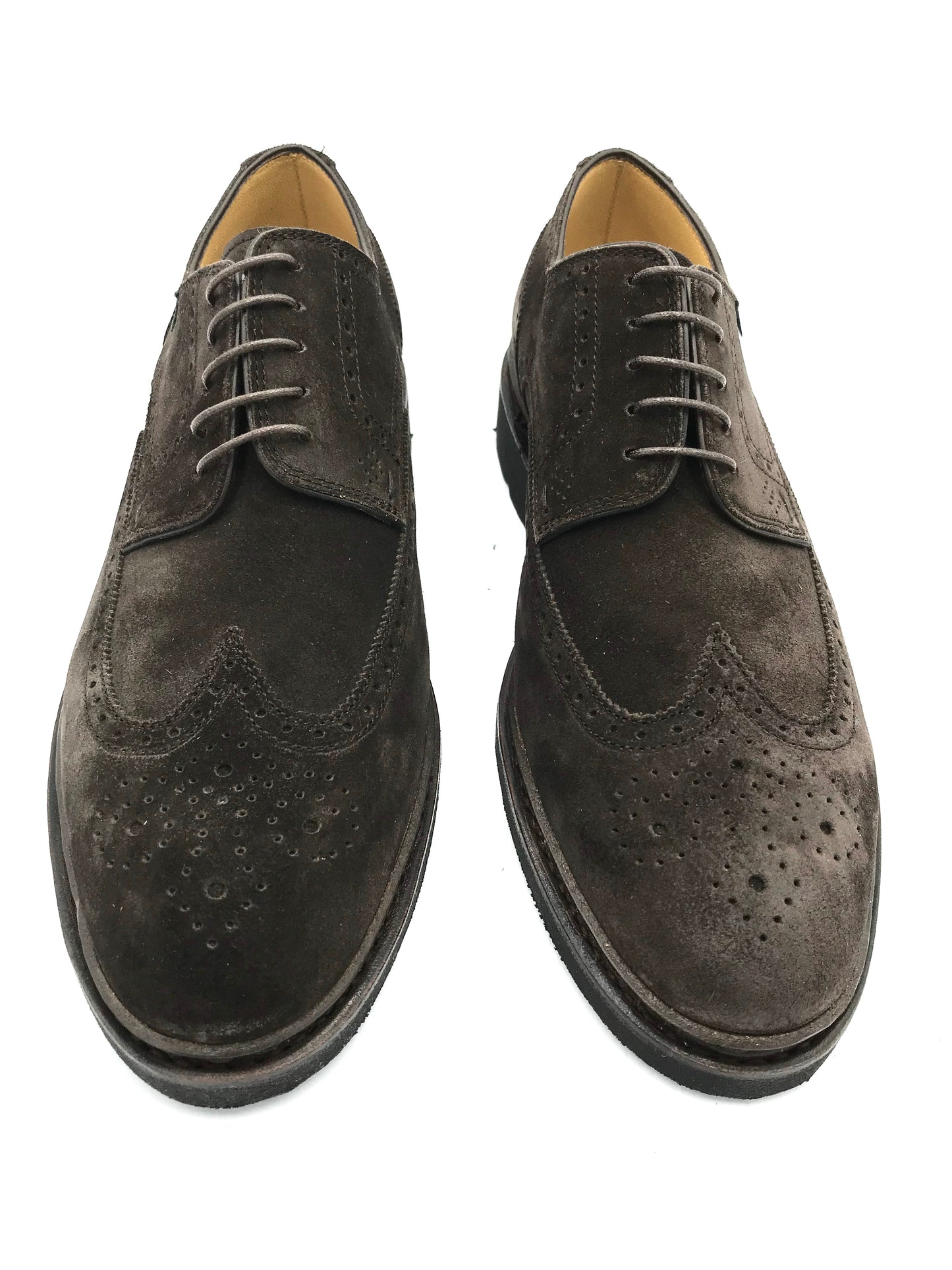 Paraboot Andersen wingtip suede shoes in Velours Congo.