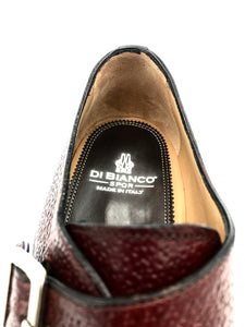 Di Bianco shoes SC542 monk strap in pecarry rust.