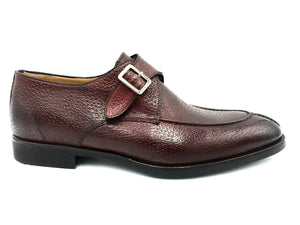 Di Bianco shoes SC542 monk strap in pecarry rust.