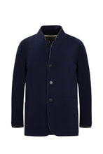 Load image into Gallery viewer, Maurizio Baldassari - Double Face Car Coat Raw Edge in Navy/Grey.
