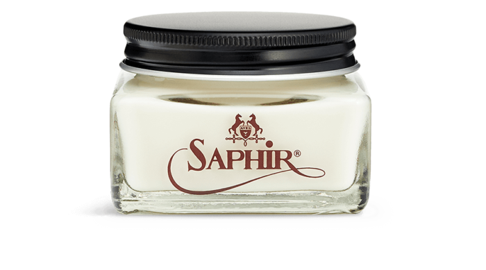Saphir neutral shell cordovan cream.