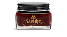 Load image into Gallery viewer, Saphir calfskin cream shoe polish in red.
