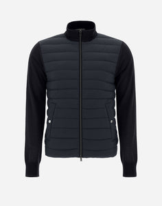 Herno Men's Cardigan in Dark Navy.