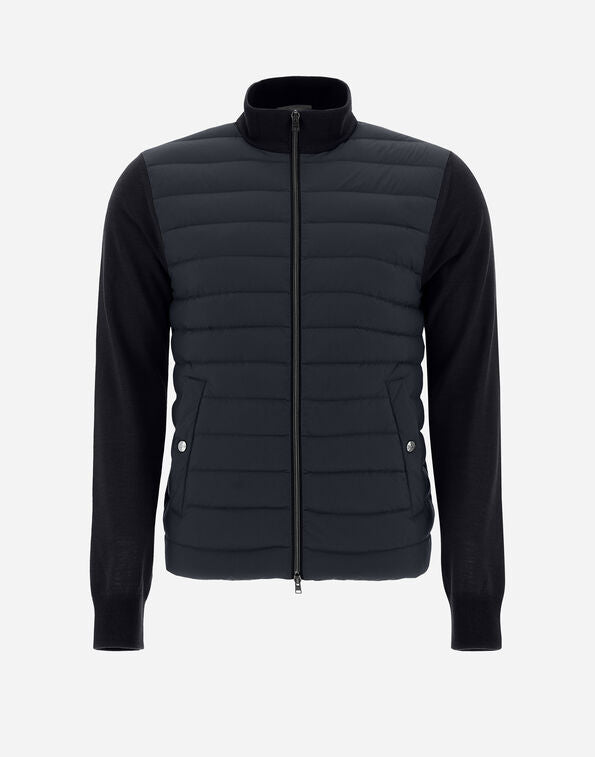 Herno Men's Cardigan in Dark Navy.