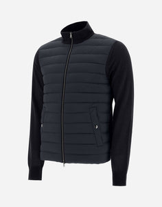 Herno Men's Cardigan in Dark Navy.