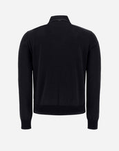 Load image into Gallery viewer, Herno Men&#39;s Cardigan in Dark Navy - back.
