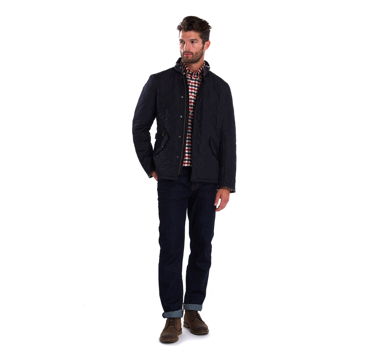 Barbour Powell Quilt - Navy