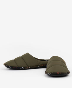 Barbour Scott Slipper in Olive.