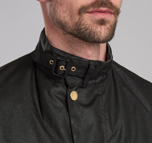 Load image into Gallery viewer, Model wearing Barbour International Original Jacket in black.
