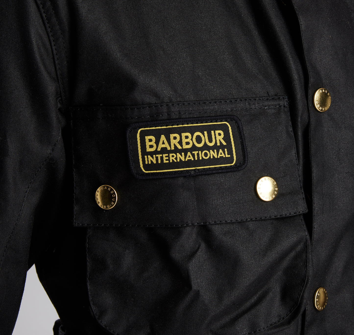 Barbour International Original Jacket in black.