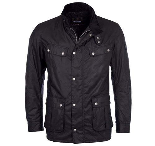 Barbour Intl Duke Wax Jacket in Black.